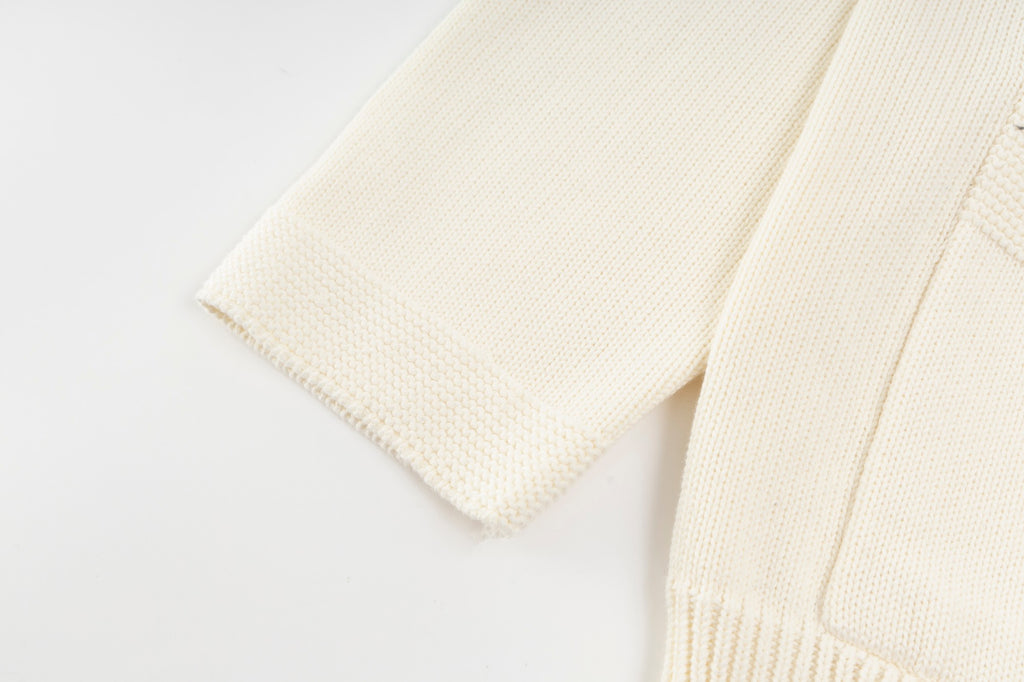 New jacquard logo cardigan jacket