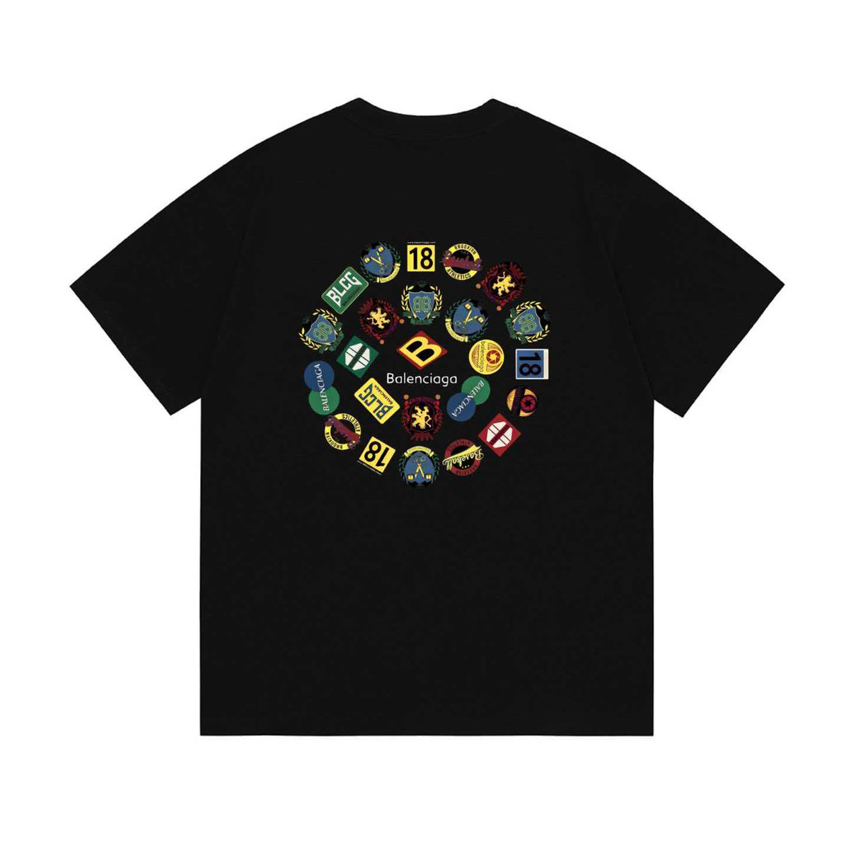 2026 New Multi Element Letter Printed Logo Men's and Women's Short sleeved T-shirt