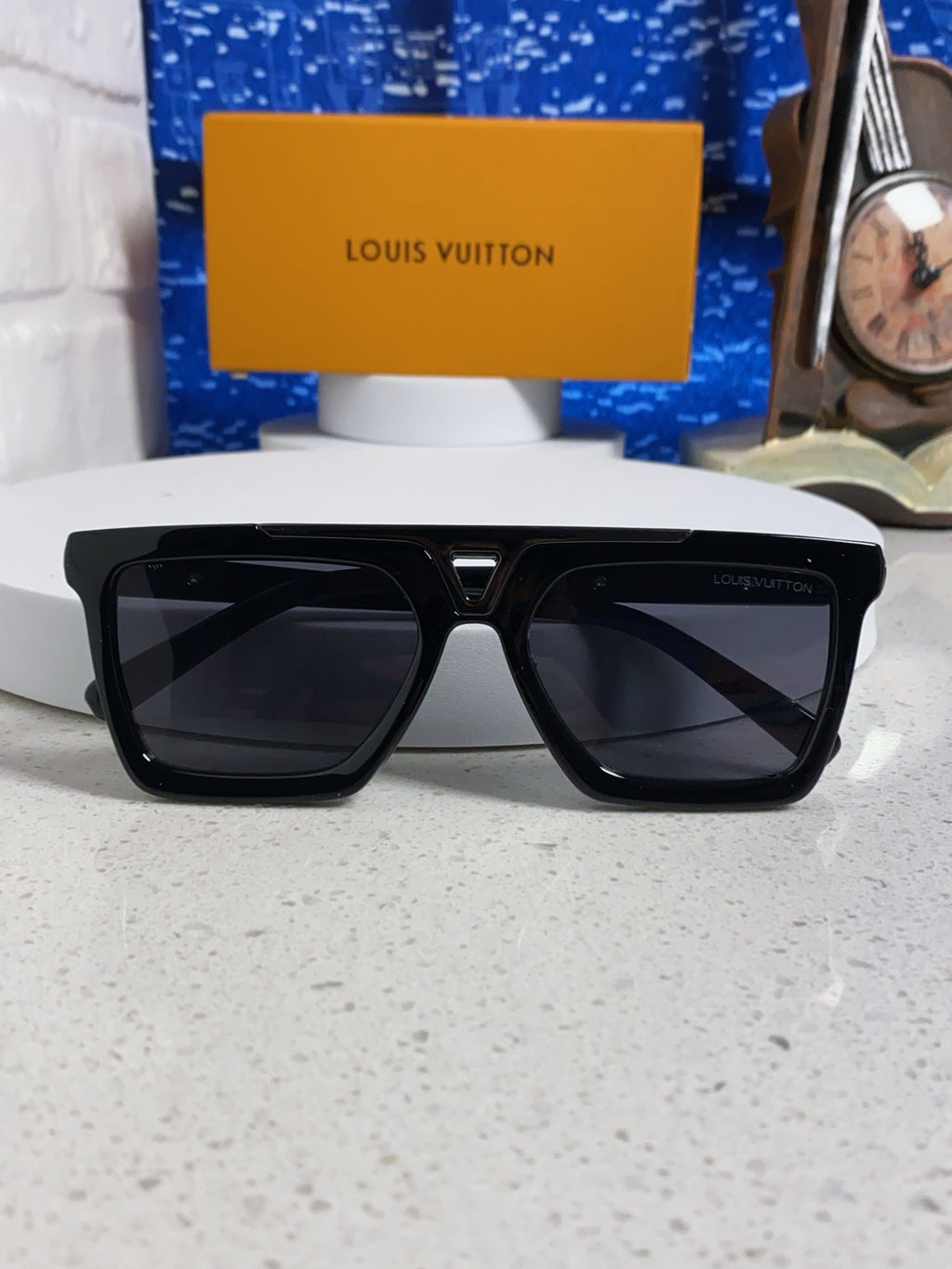 New Korean style personalized wide edge thick frame sunglasses