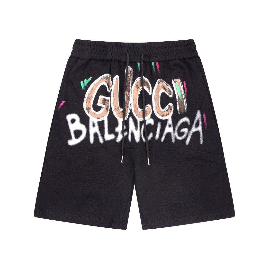 Identified Colored Hand-Drawn Shorts