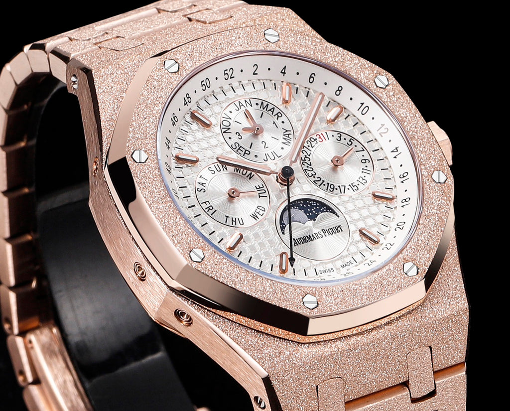 Royal Oak "Frosted Gold" Series (Ref. 26574)—the 41mm "King of Steel Watches" (Custom Frosted Gold Edition)（Gold）