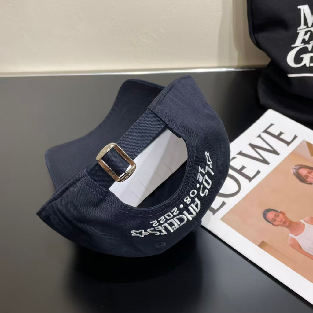 Embroidered letter baseball cap