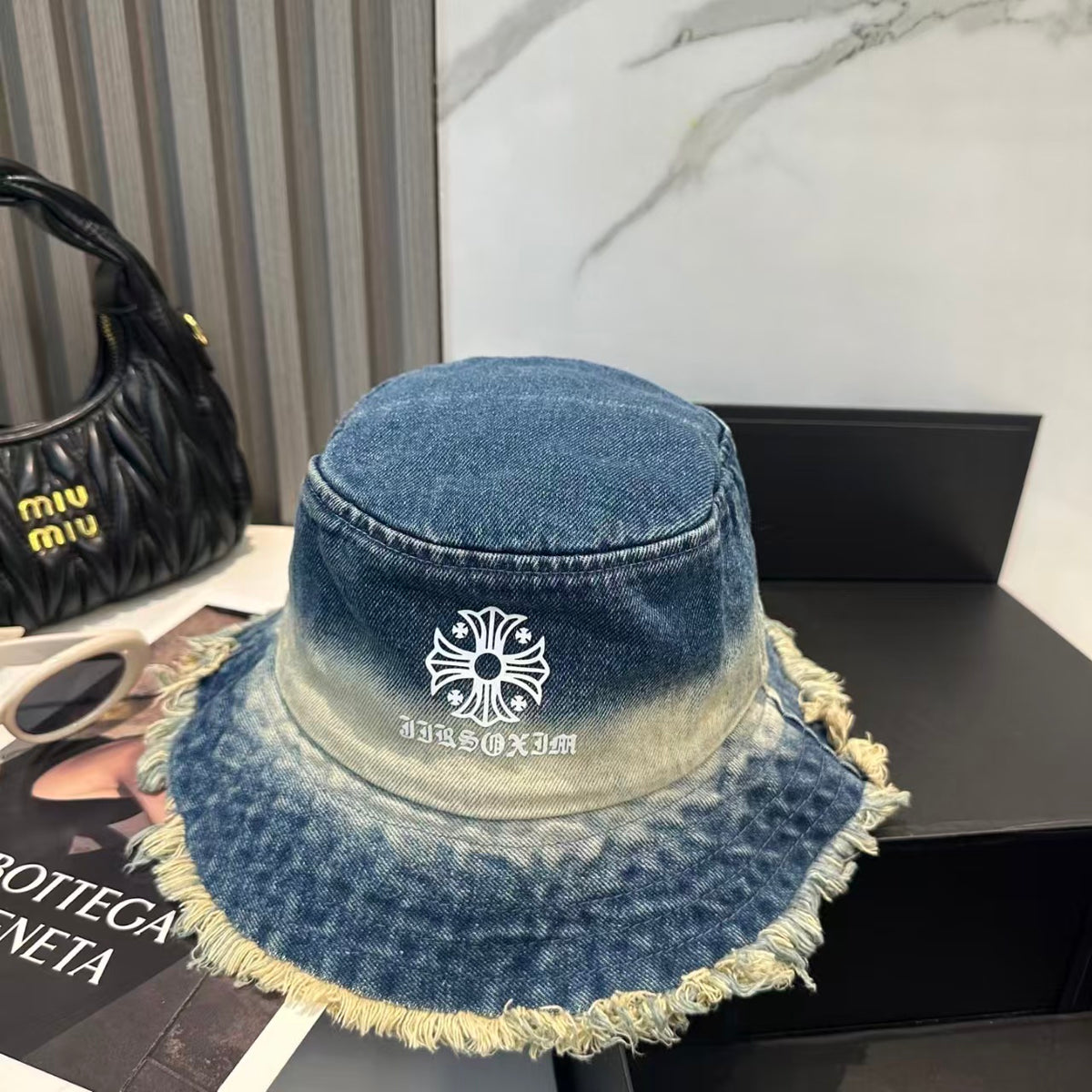 New denim fisherman hat