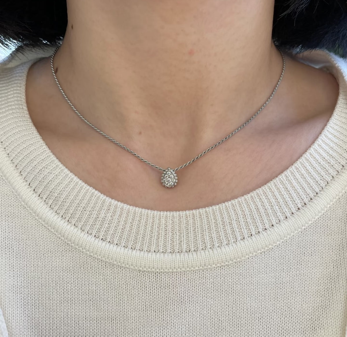 Small Water Drop Wheat Ear Necklace