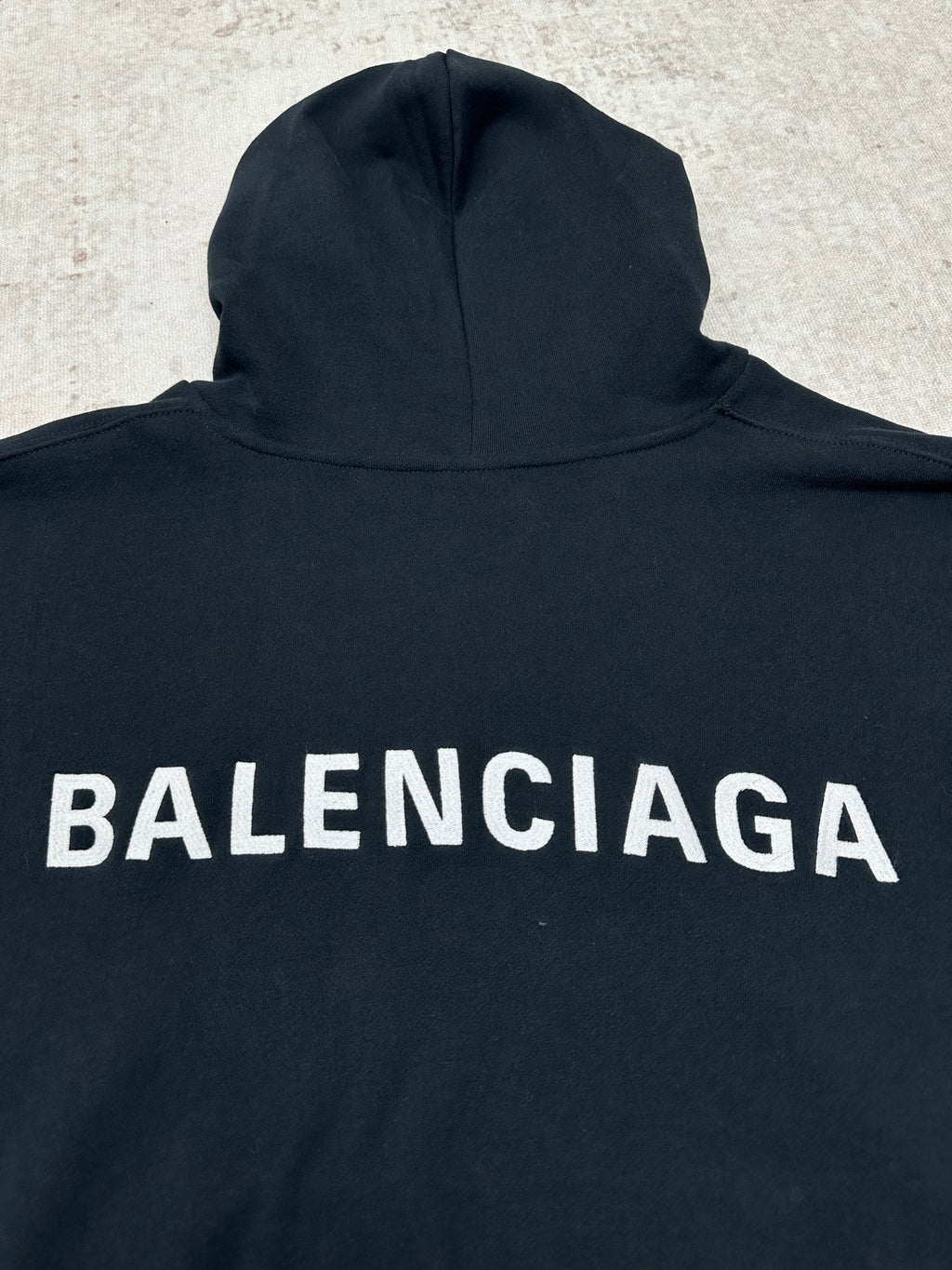 Embroidered Hoodie with Falling Shoulders