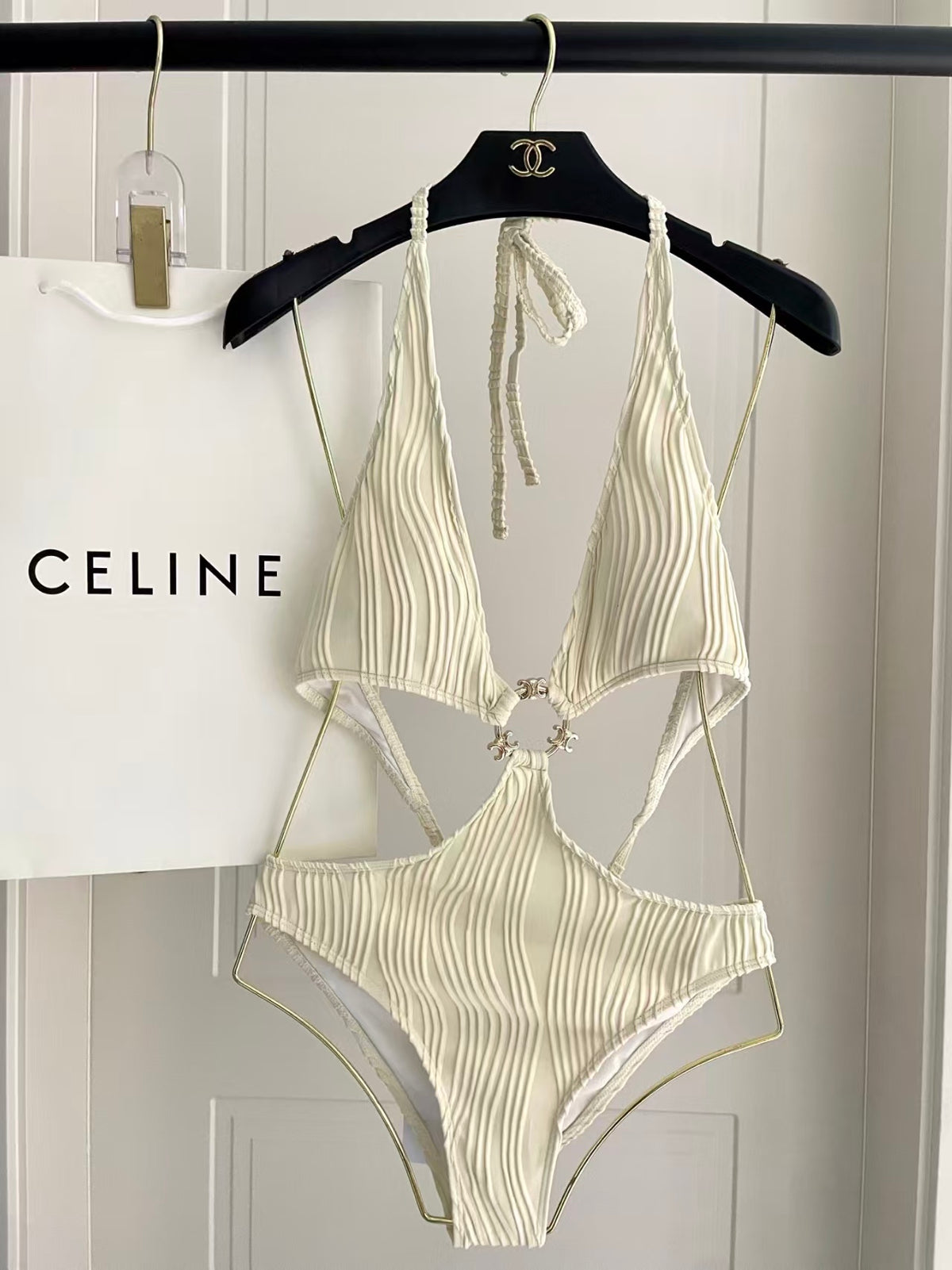 New retro patterned swimsuit