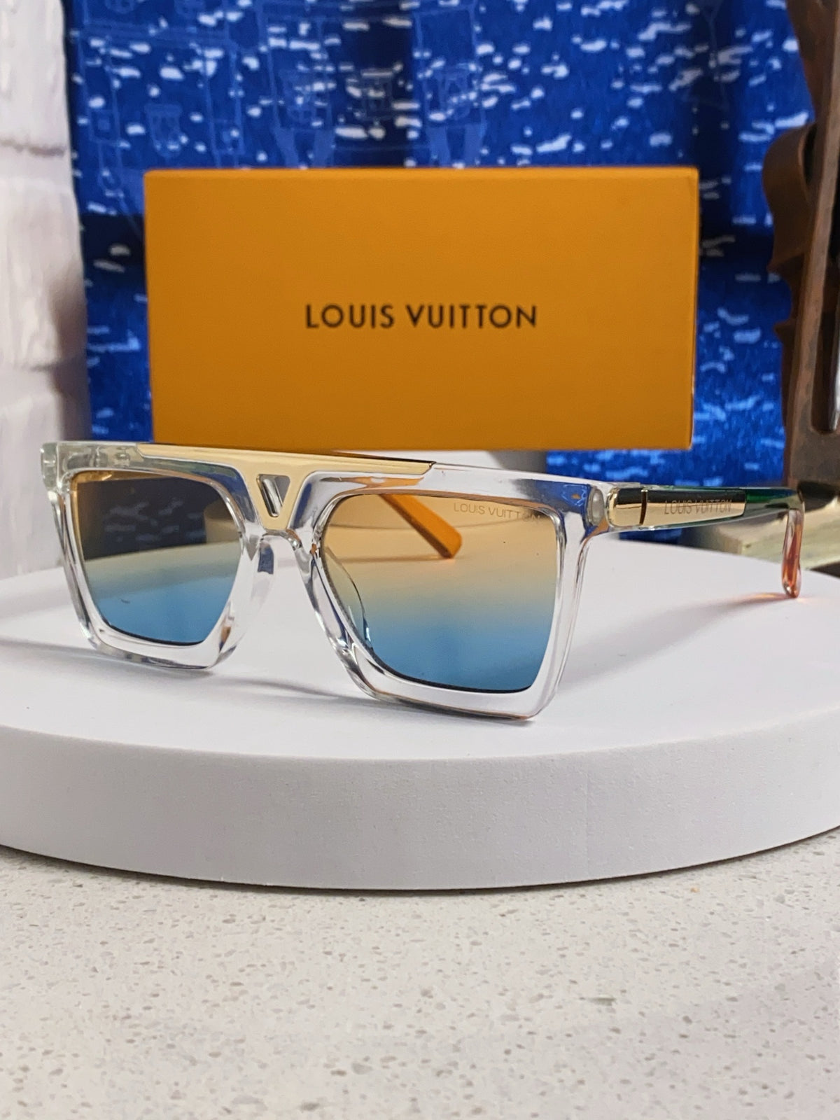New Korean style personalized wide edge thick frame sunglasses