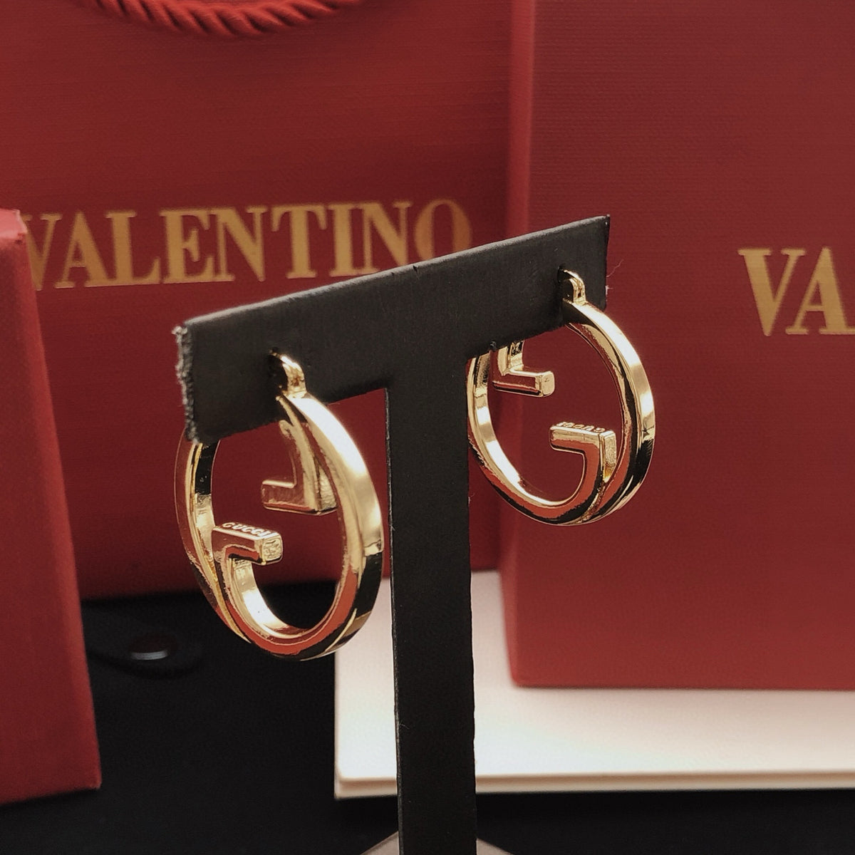 Round smooth earrings