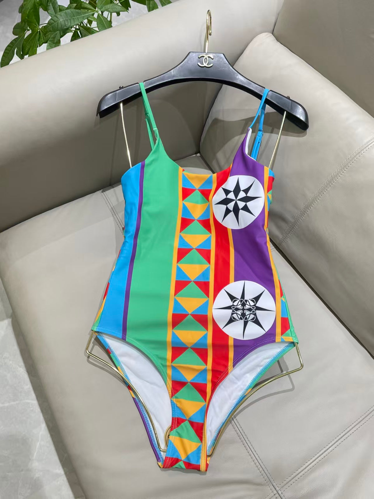 New one-piece printed swimsuit