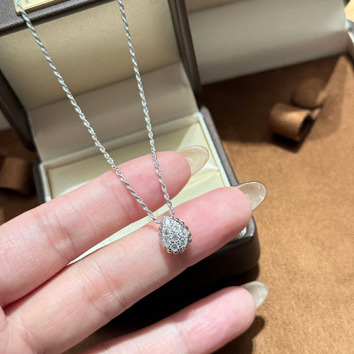 Small Water Drop Wheat Ear Necklace