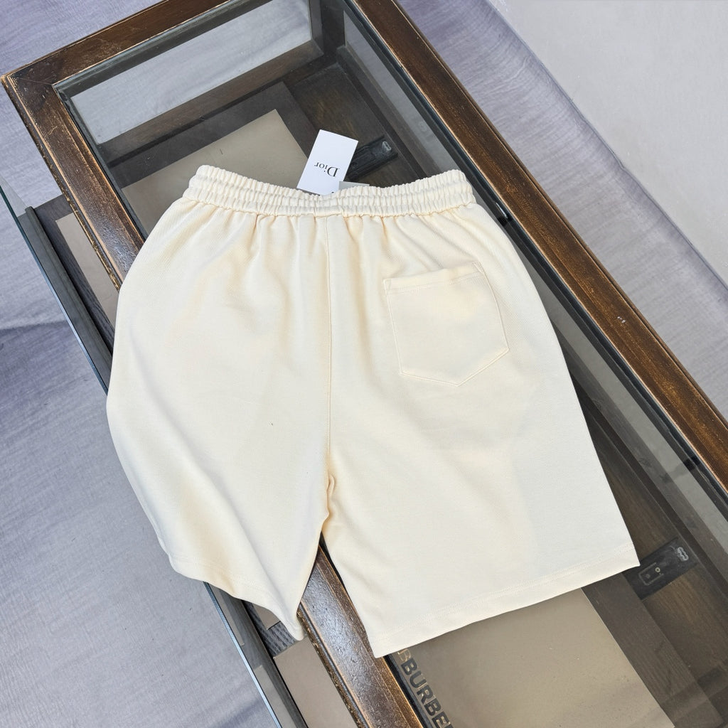 Latest double-sided letter jacquard splicing casual shorts