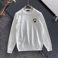 New embroidered round neck sweater