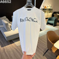 26ss new embroidery craft logo letter short sleeved shirt