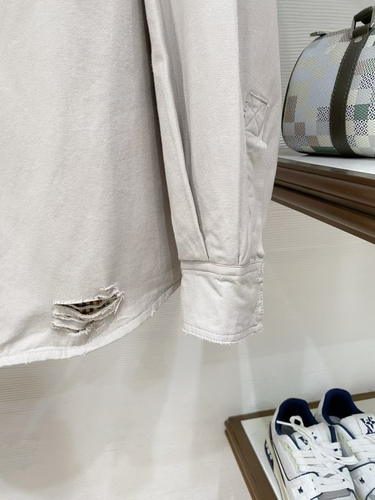 New type of destructive washing tool jacket