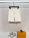 Full of floral letters, towel, jacquard casual shorts