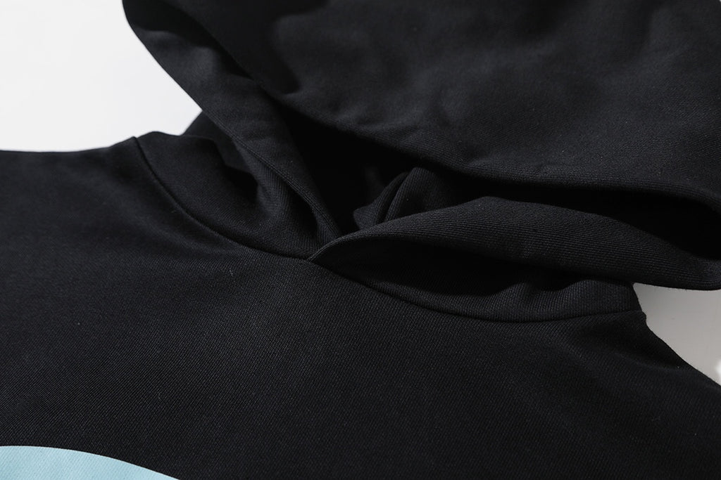 Half ring totem printed hooded sweatshirt