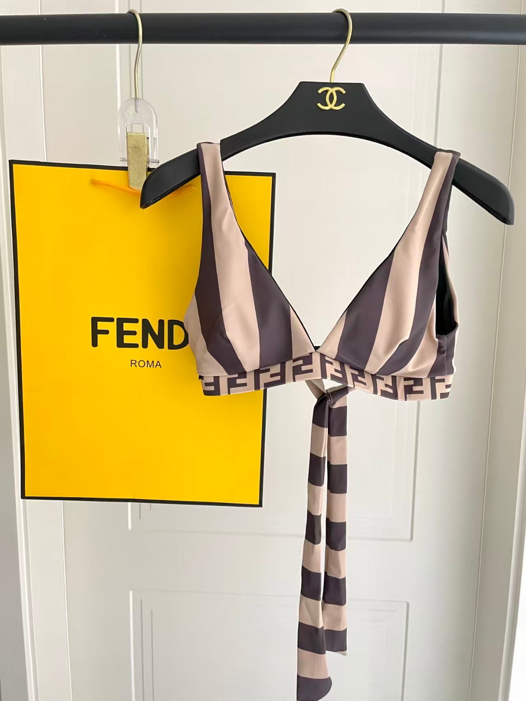 New striped swimsuit