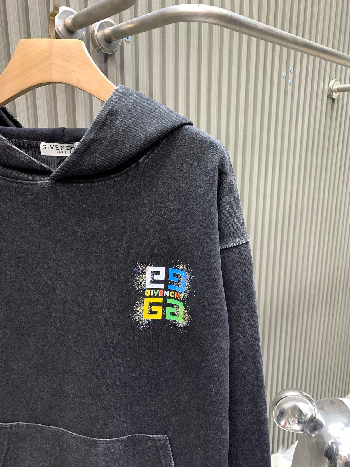 New autumn and winter vintage washed hooded sweatshirt