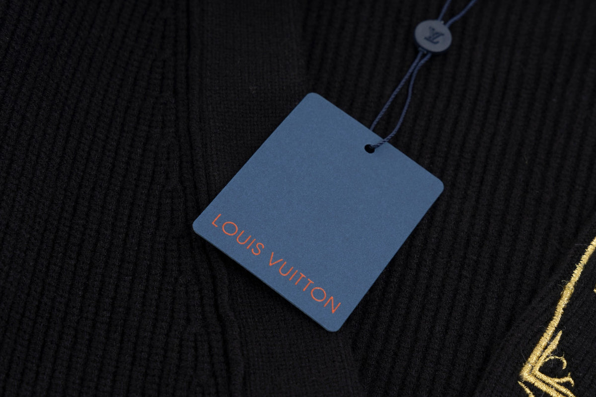 New embroidered logo wool knitted sweater sweater