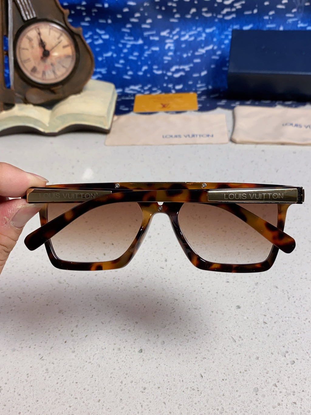 New Korean style personalized wide edge thick frame sunglasses