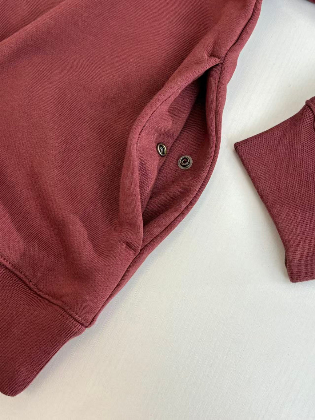 Embroidered zipper hooded sweatshirt jacket
