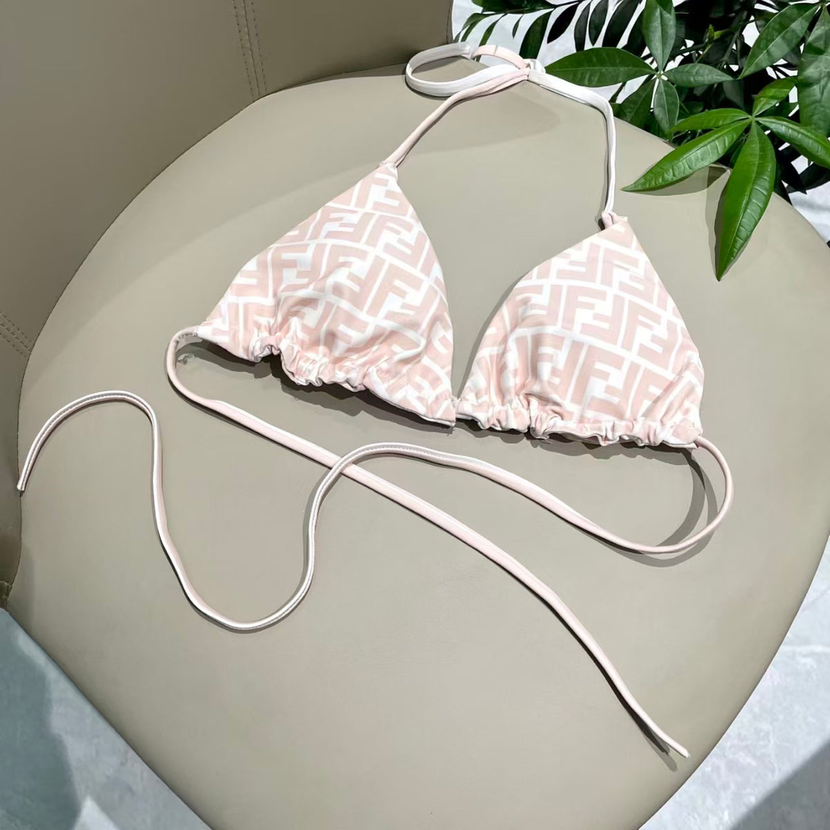 New printed split swimsuit