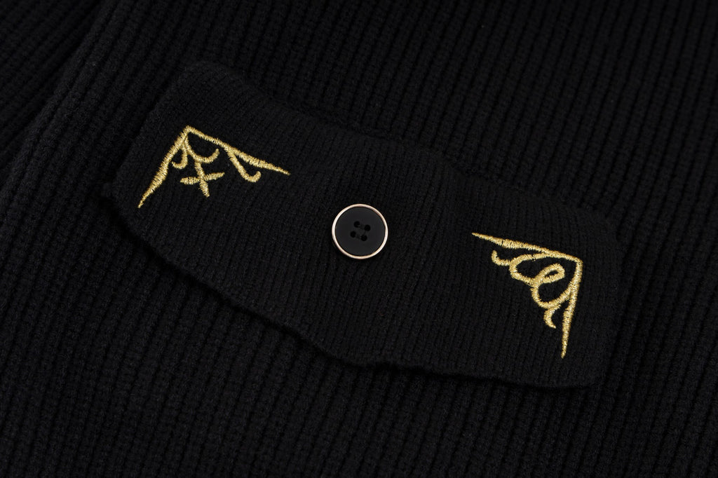 New embroidered logo wool knitted sweater sweater