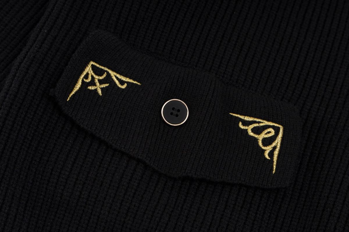 New embroidered logo wool knitted sweater sweater