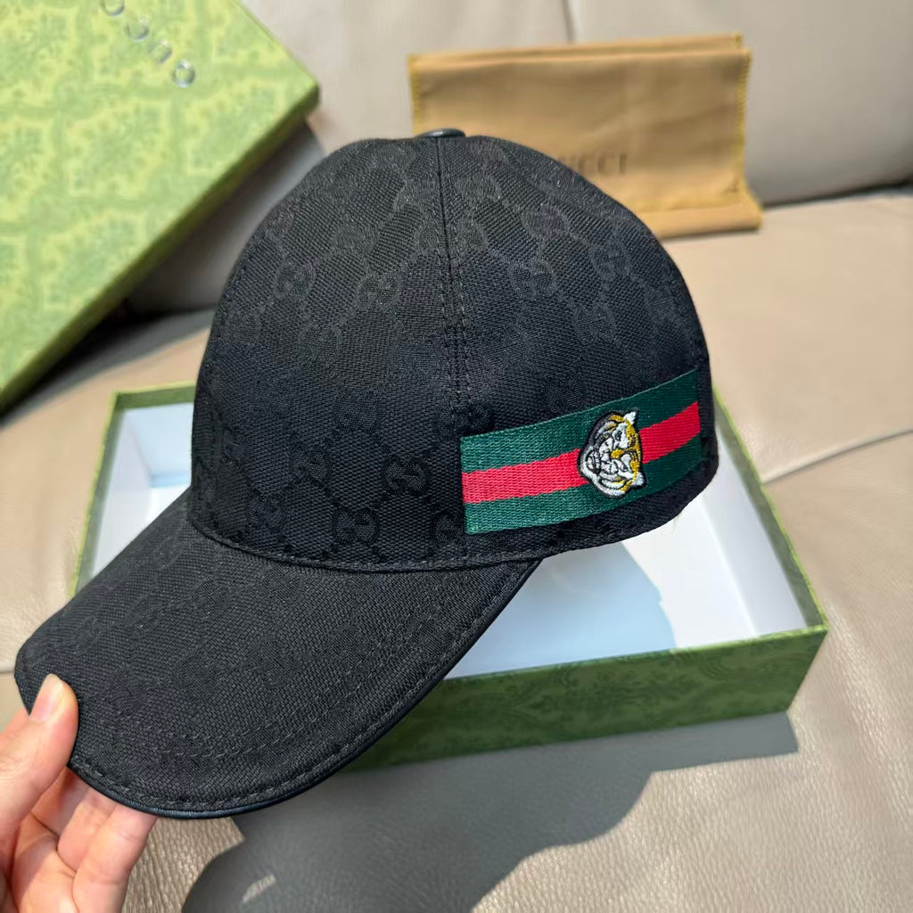 Tiger head woven baseball cap