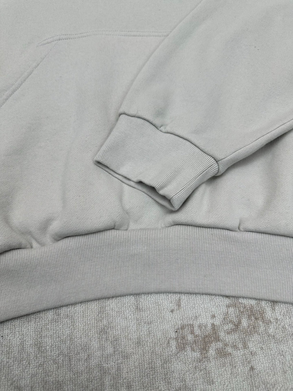 Embroidered Hoodie with Falling Shoulders