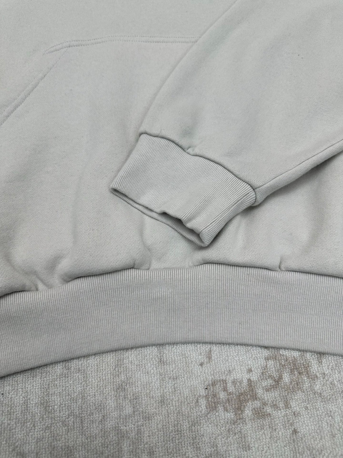 Embroidered Hoodie with Falling Shoulders
