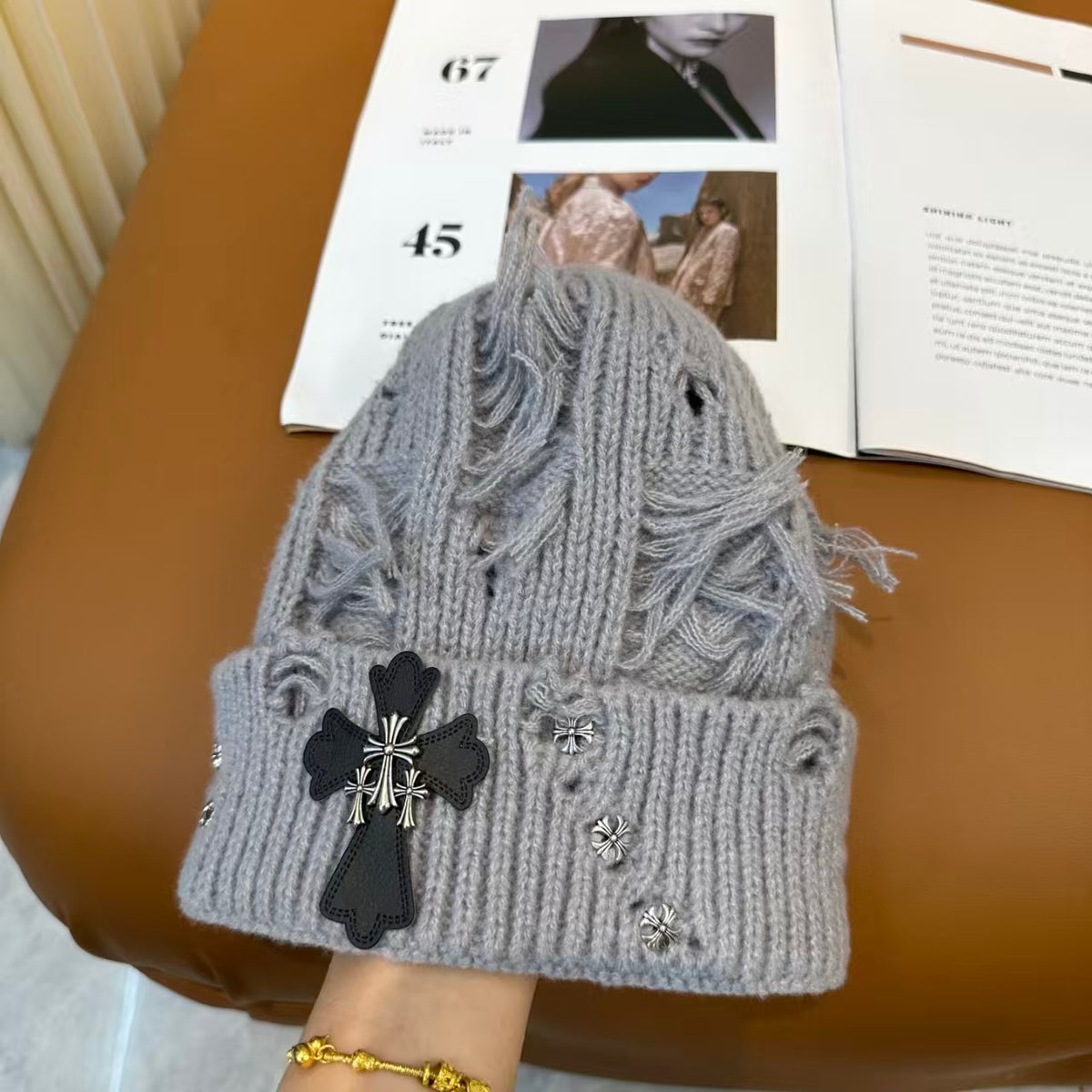 New Cross Knitted Hat
