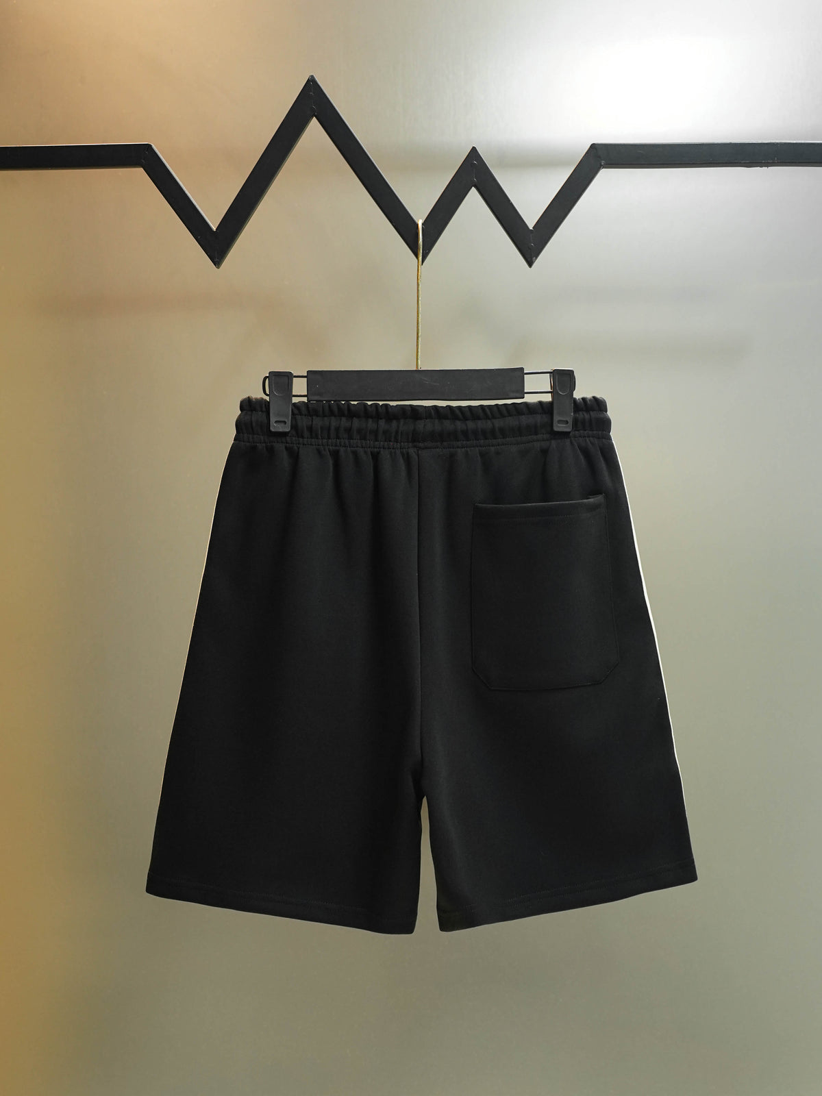 Classic side label woven ribbon embroidered letter shorts
