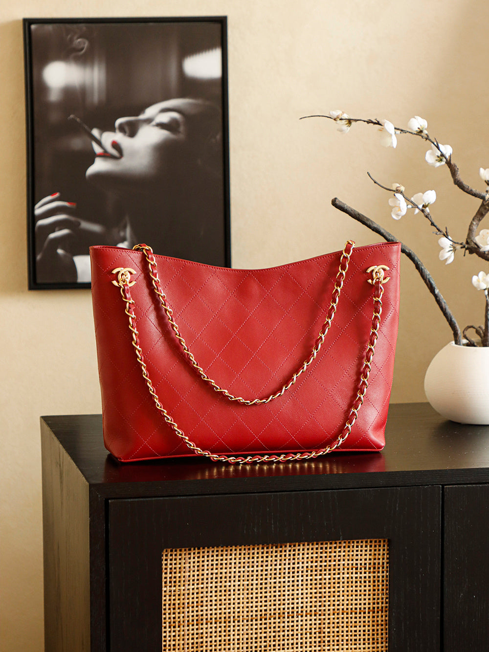 2026 Tote Bag 38cm Lambskin