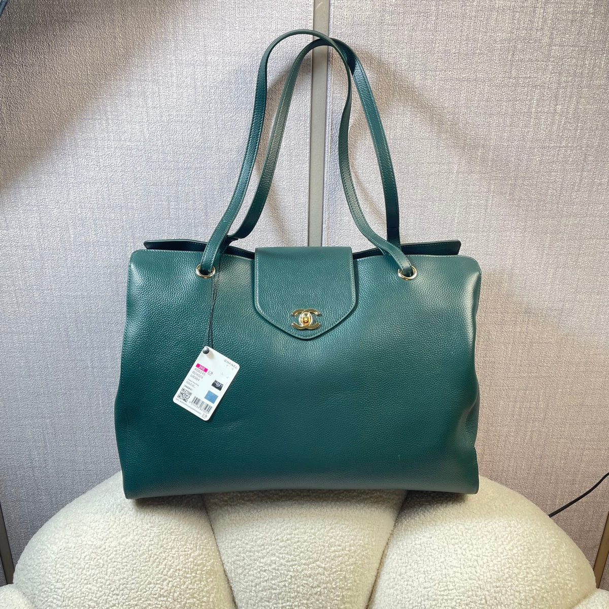 2026 Large Shopping Bag 46cm Calfskin