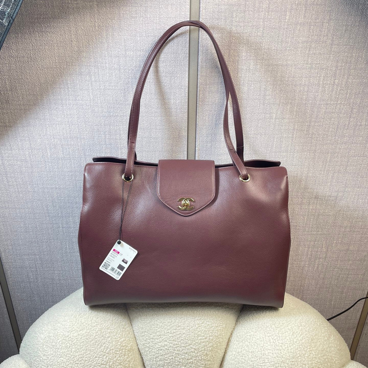 2026 Large Shopping Bag 46cm Calfskin