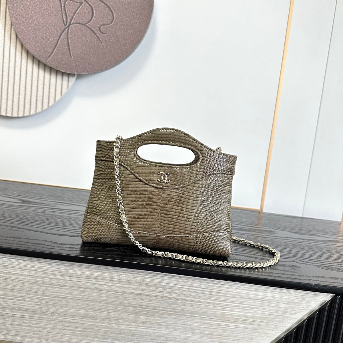 2026 Lizard-Embossed Nano 31 Bag 20.5cm Calfskin