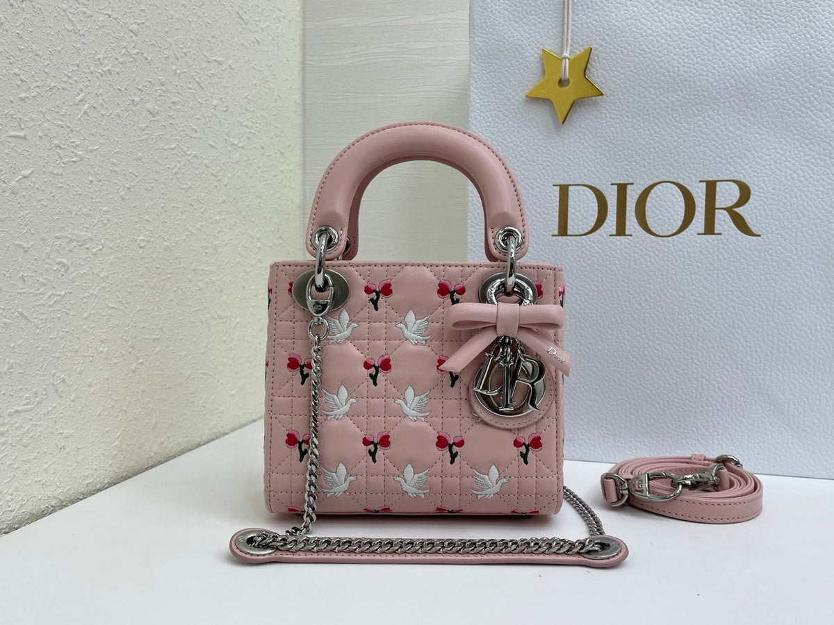 2026 Br Rose Design Lady Bag Lambskin