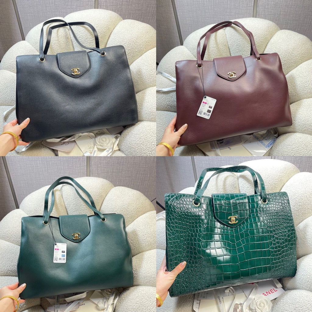 2026 Large Shopping Bag 46cm Calfskin