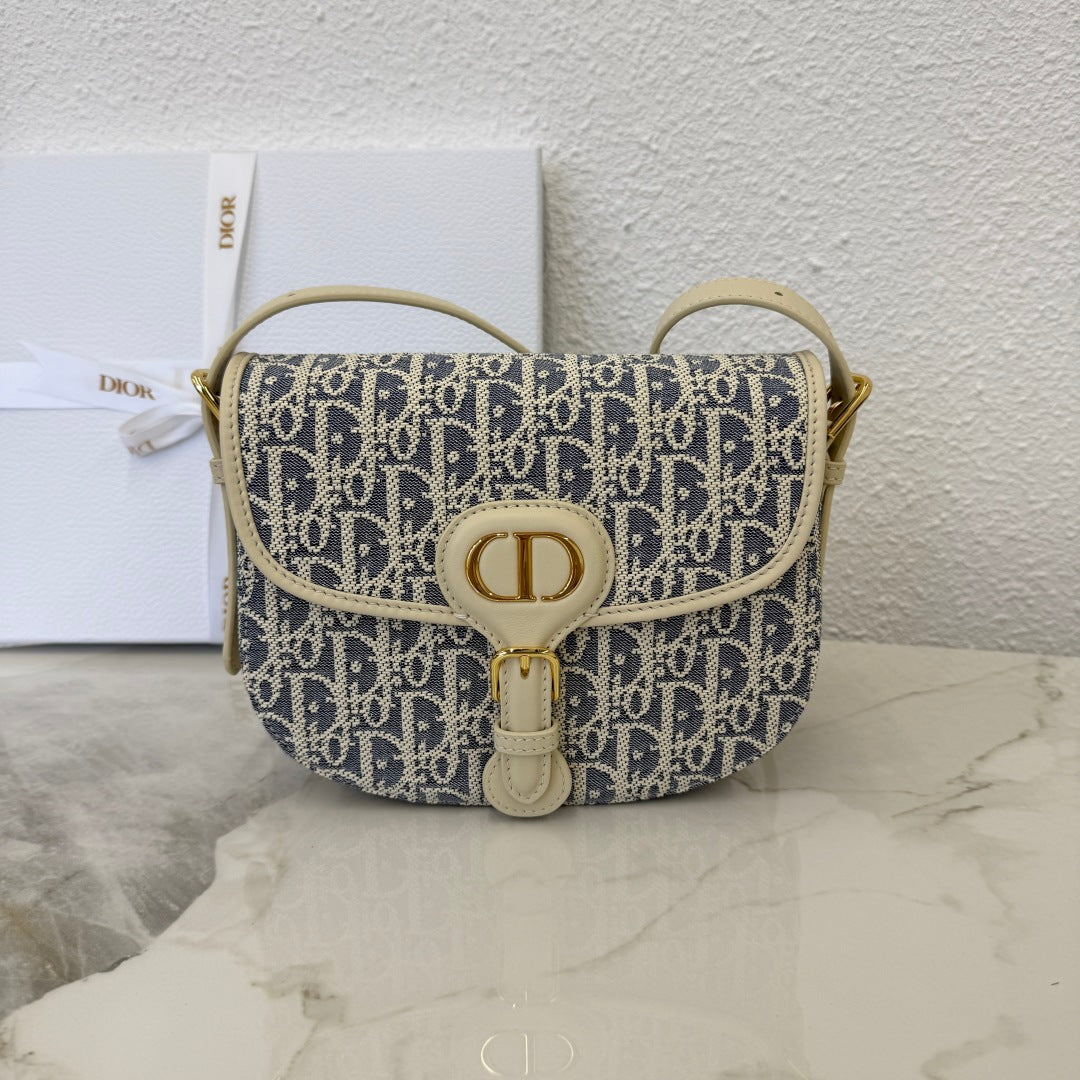 2026 Bobby Bag 22cm Multicolors Fabric and Grained Calfskin
