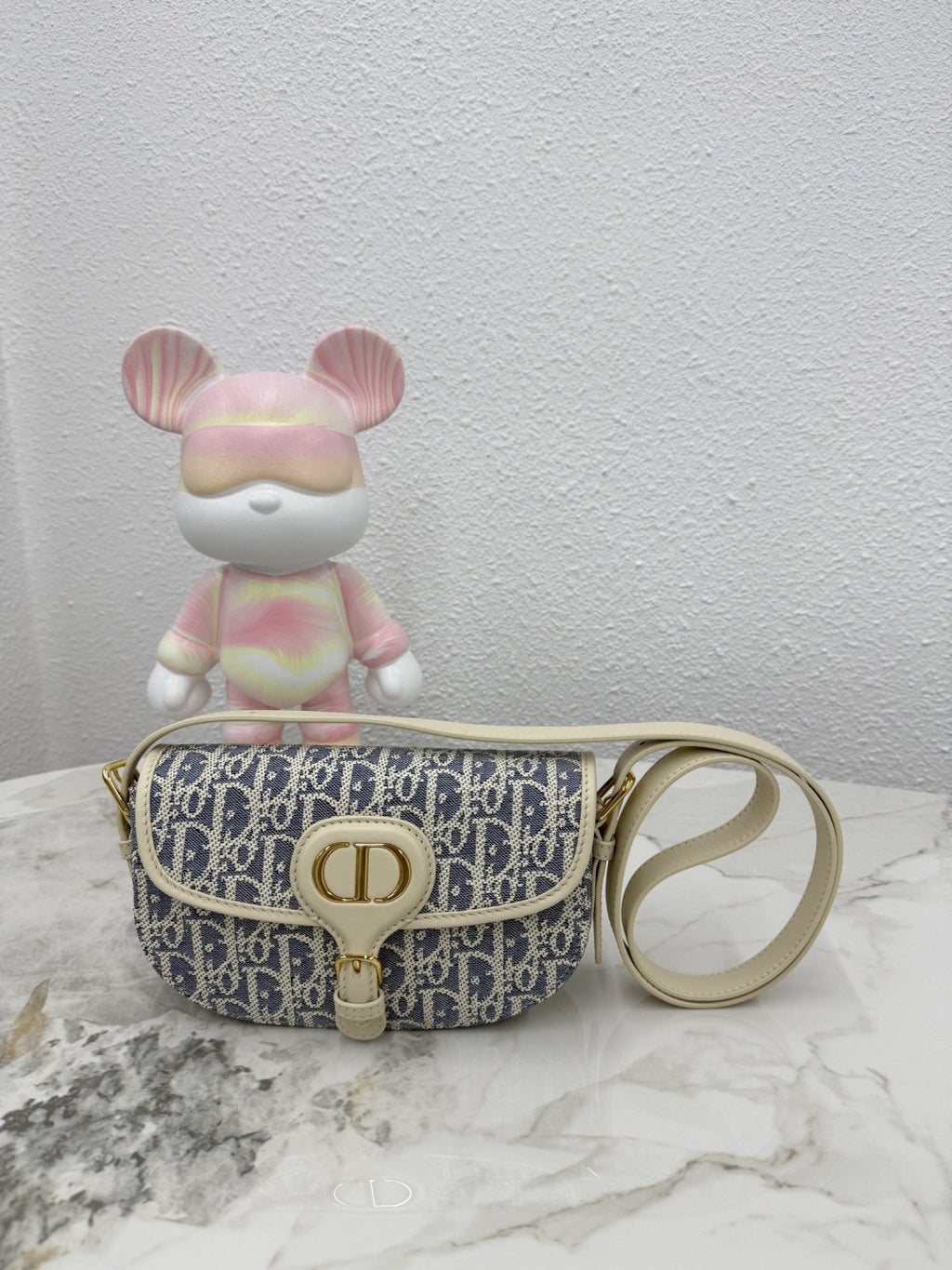 2026 Bobby East-West Bag 21cm Multicolors Fabric and Grained Calfskin