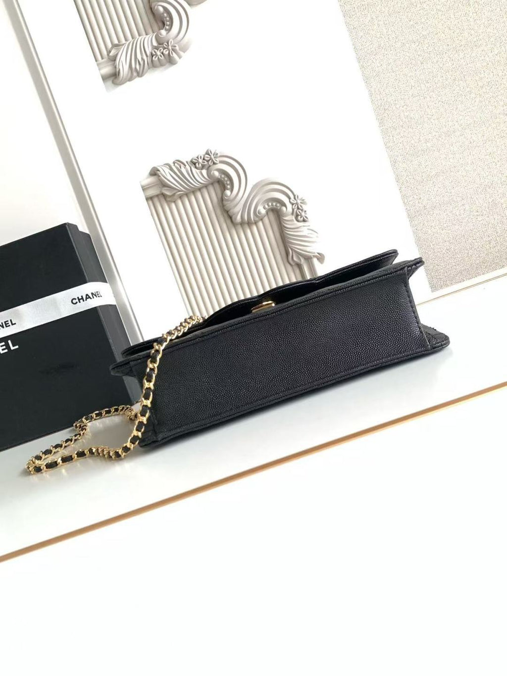 2026 Flap Bag 24cm Pebbled Calfskin