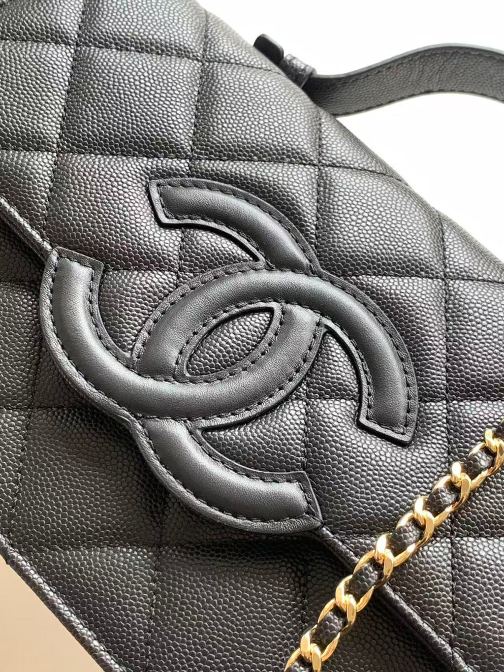 2026 Flap Bag 24cm Pebbled Calfskin