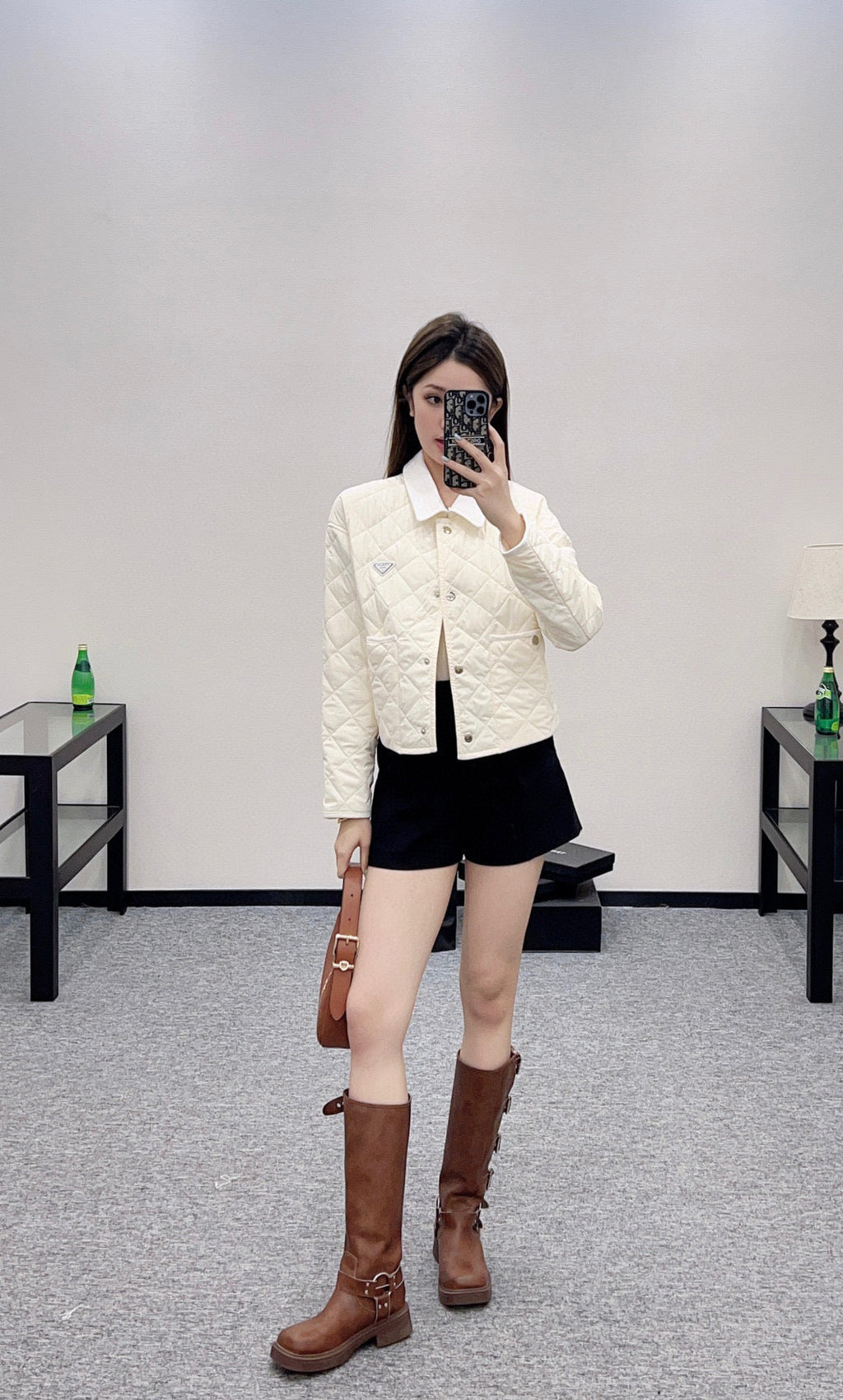 P 25 new autumn and winter diamond short cotton coat!