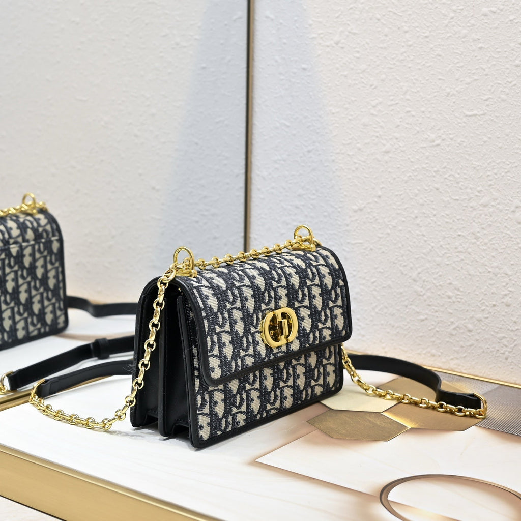 2026 Miss Caro Mini Bag 18cm Fabric Leather