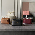 2026 Vanity Bag 19.5cm Grained Calfskin