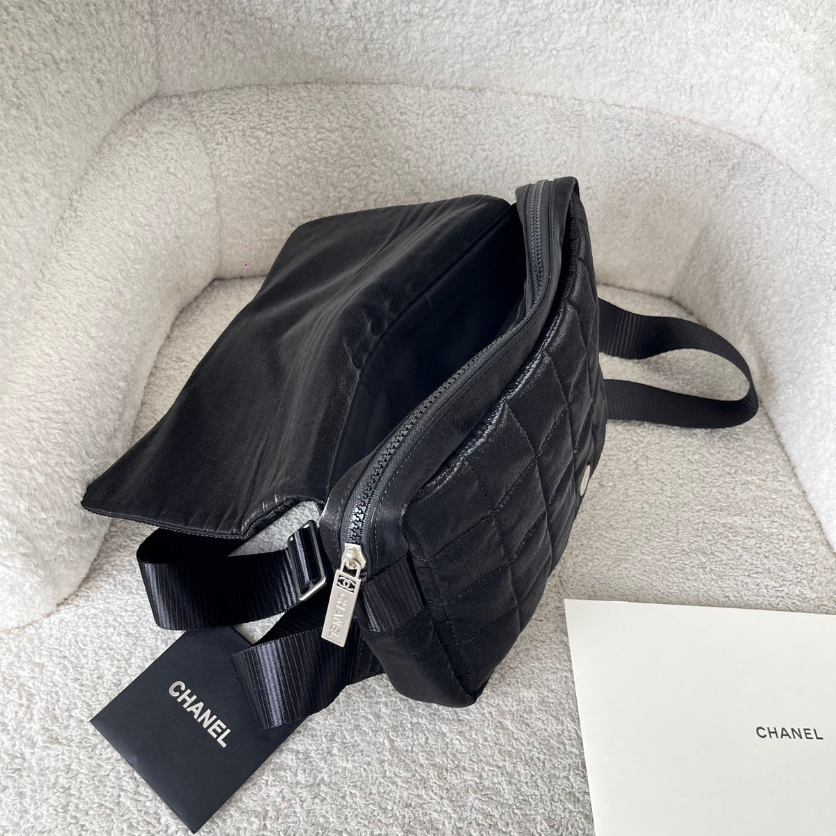 2026 Backpack 28cm Black Fabric