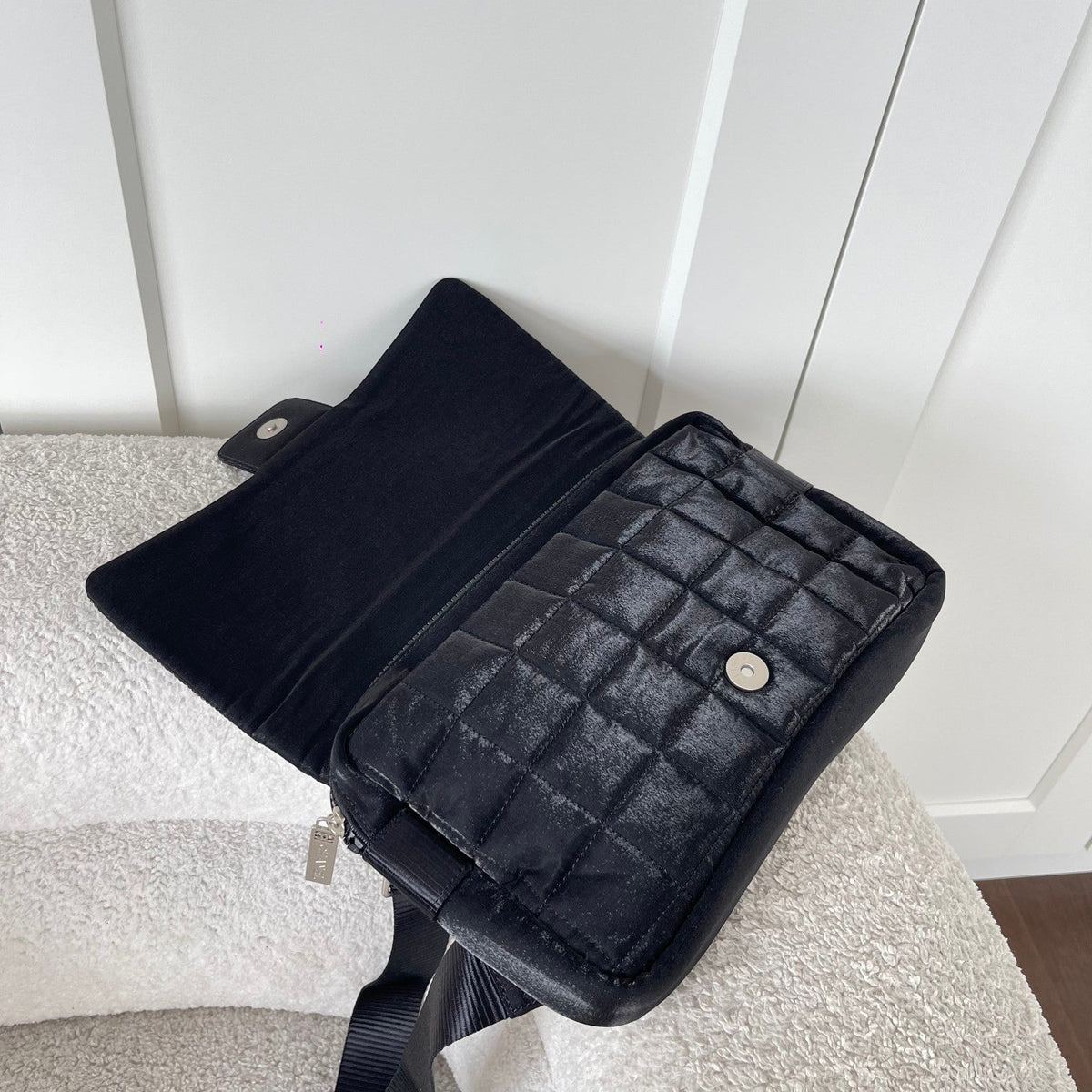 2026 Backpack 28cm Black Fabric