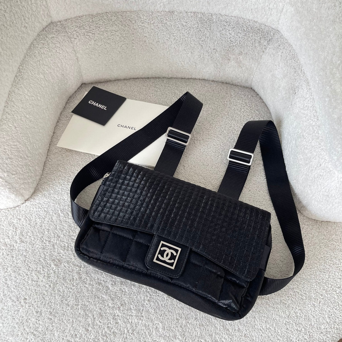 2026 Backpack 28cm Black Fabric