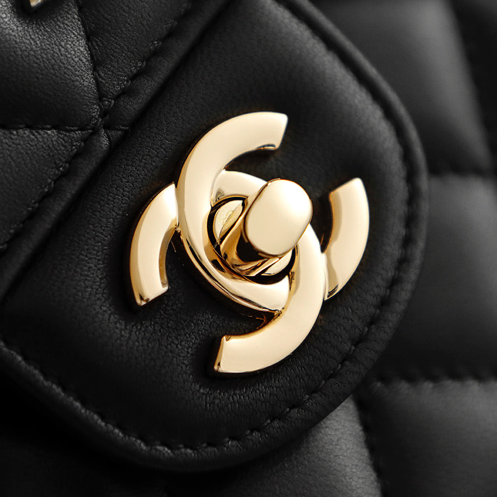 2026 Classic 11.12 Bag 25.5cm Black Sheepskin